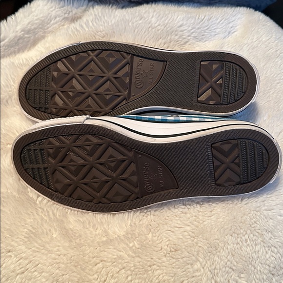 Converse Blue Checkered Sneakers - Picture 2 of 2